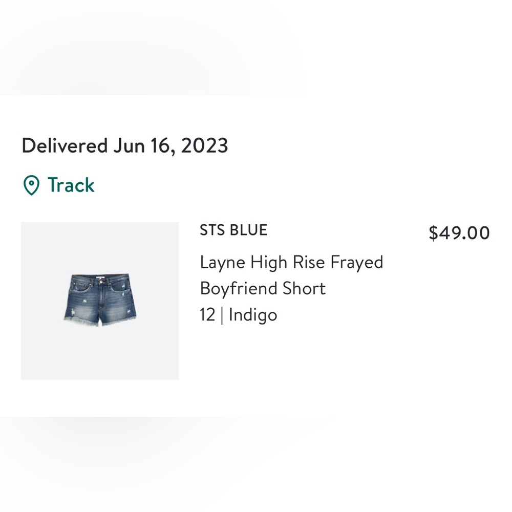 STS Blue Layne High Rise Frayed Boyfriend Shorts-Size 12